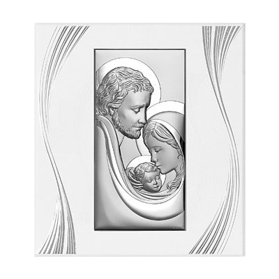 Heilige Familie Silber Bild zur Hochzeit; Hersteller: Beltrami