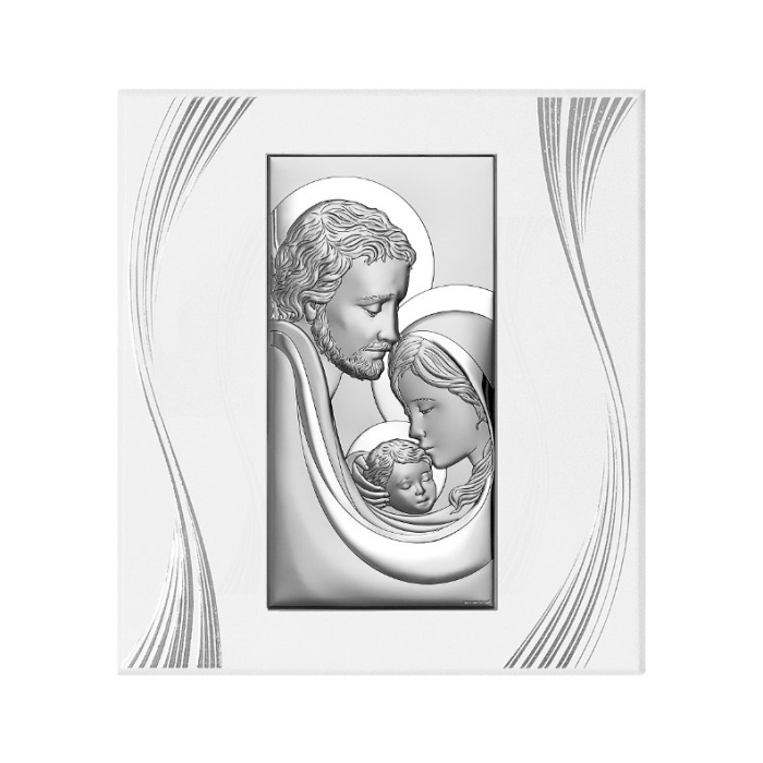 Heilige Familie Silber Bild zur Hochzeit Beltrami
