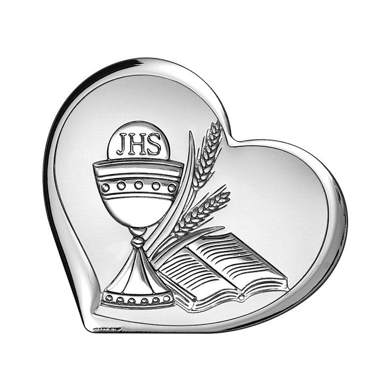 Silber Bild zur Kommunion für Kind Kommuniongeschenk Beltrami