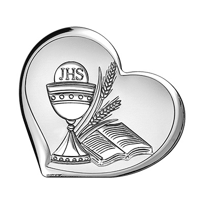 Silber Bild zur Kommunion für Kind Kommuniongeschenk Beltrami