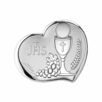 Silber Bild zur Kommunion für Kind Kommuniongeschenk; Hersteller: Beltrami