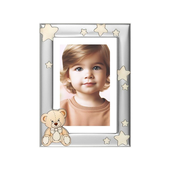 Silber Fotorahmen für Kinder Gechenk zur Geburstag Beltrami