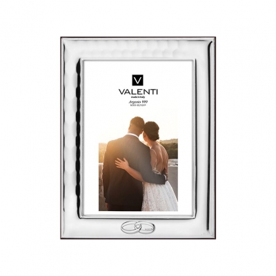 Fotorahmen aus Silber Valenti mit Ringen; Hersteller: Valenti & Co
