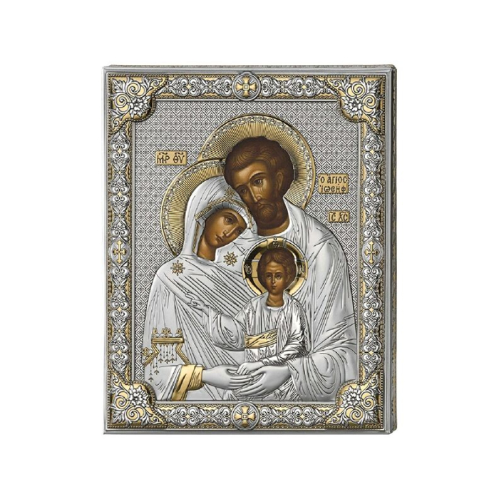 Heilige Familie Silberne Ikone Valenti & Co