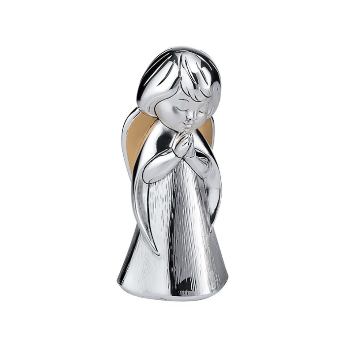 Silberner Schutzengel zur Taufe Silberne Engel Figur aus 999 Silber Valenti & Co