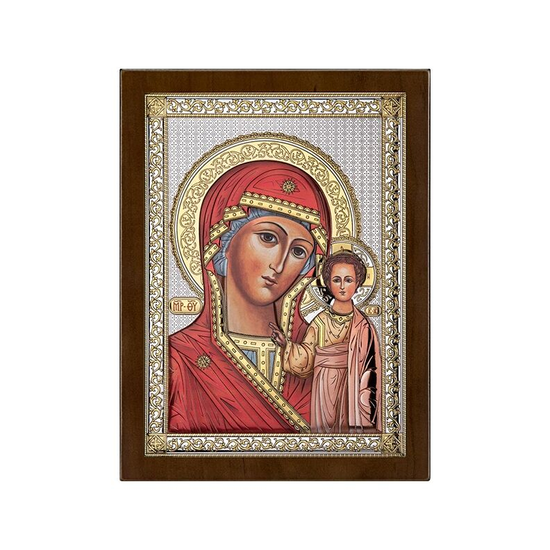 Ikone Muttergottes mit Kind aus Silber Edle religiöse Geschenkidee Beltrami