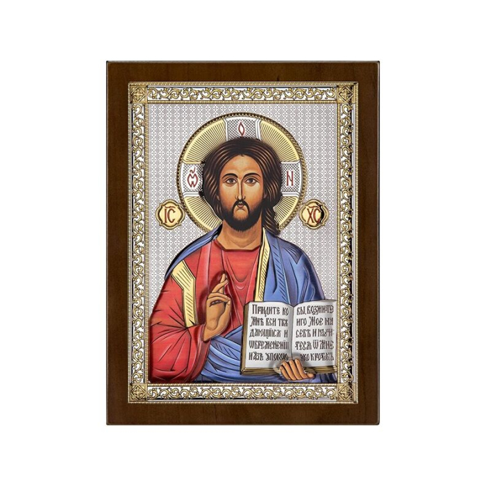 Farbige Ikone Christus Pantokrator Edle religiöse Geschenkidee Beltrami