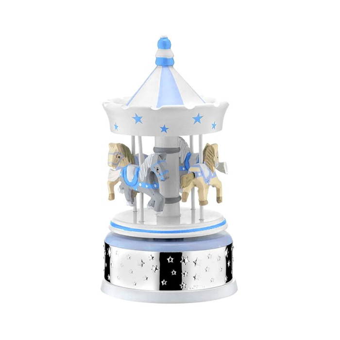 Spieluhr Karussell für Jungen Geschenk zur Taufe oder Geburt Valenti & Co
