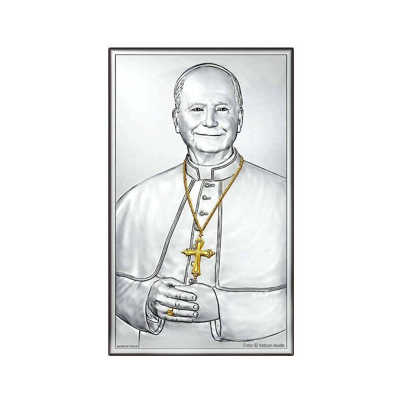 Silberbild Papst Leo XIV Religiöses Geschenk Valenti & Co