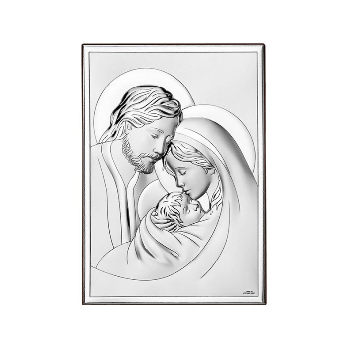 Silberbild Heilige Familie Erinnerung zur Hochzeit oder zum Hochzeitstag Valenti & Co