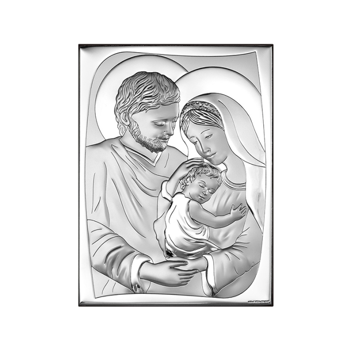 Silberbild zur Hochzeit Heilige Familie Beltrami