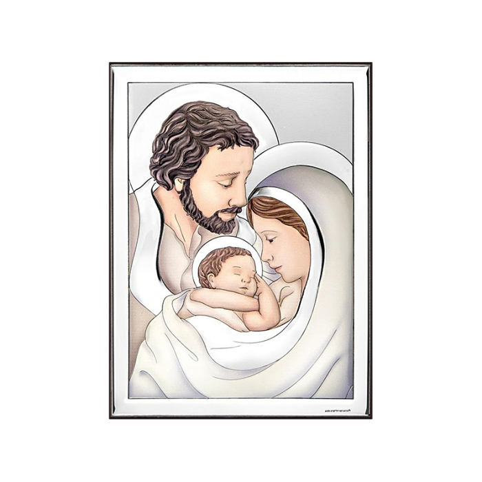 Silberbild Heilige Familie Geschenk zur Hochzeit Beltrami