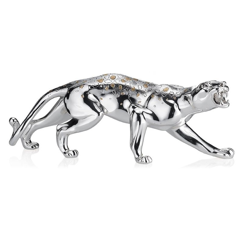 Pantherfigur Versilberte Valenti & Co