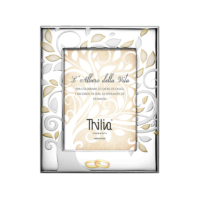Fotorahmen zum 50. Hochzeitstag aus 999,95 Silber Thilia