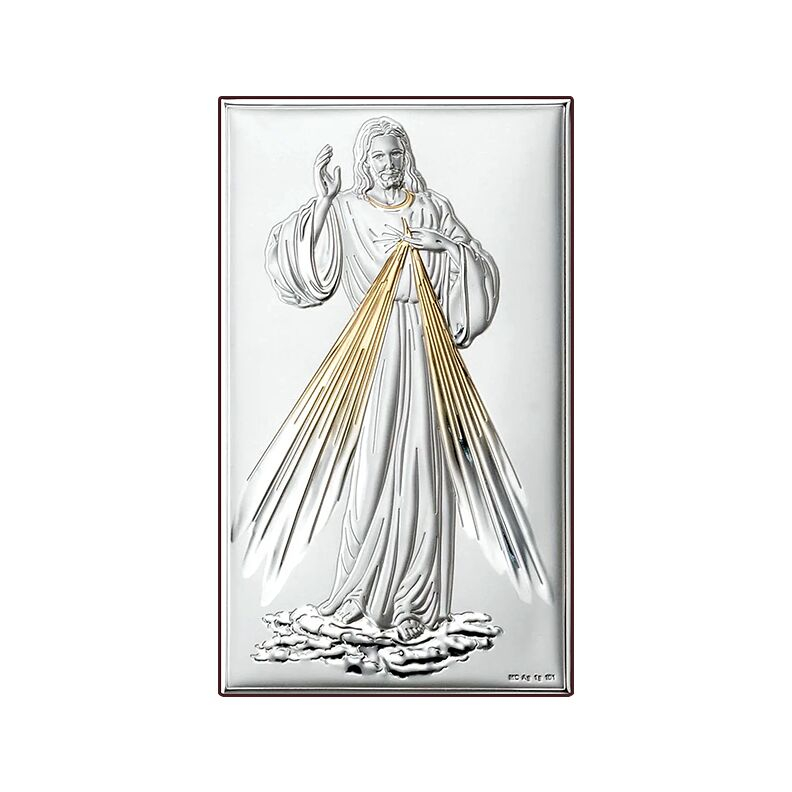 Versilbertes Bild Jesus Christus Zur Erstkommunion und Firmung Valenti & Co
