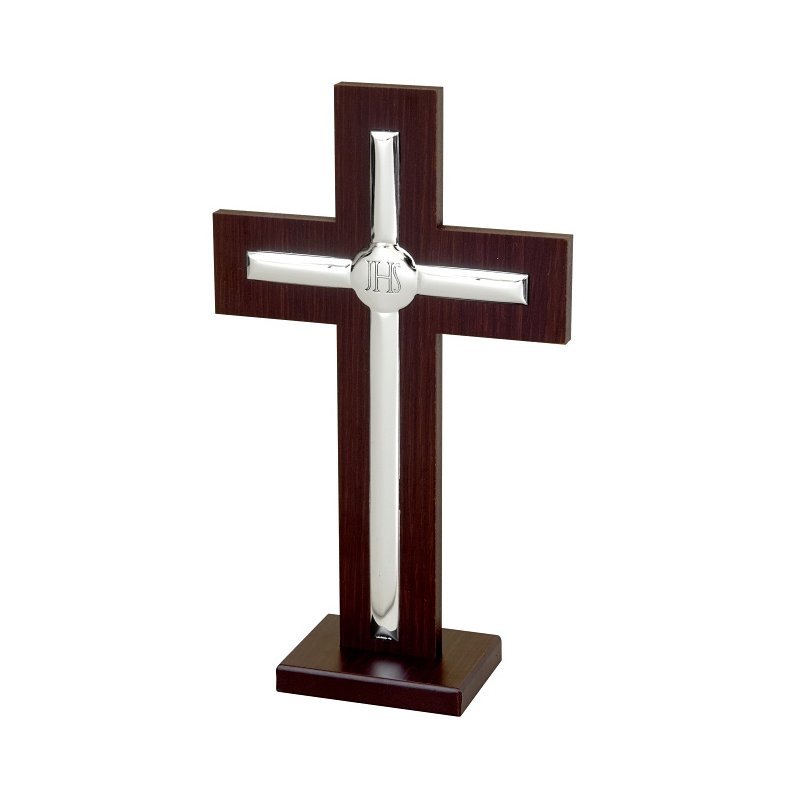 Stehkreuz mit Silberelementen Beltrami