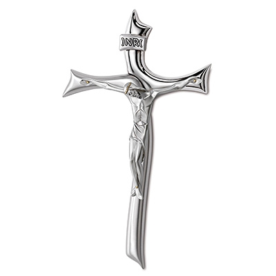 Silberkreuz mit Abbild von Jesus Christus Valenti & Co