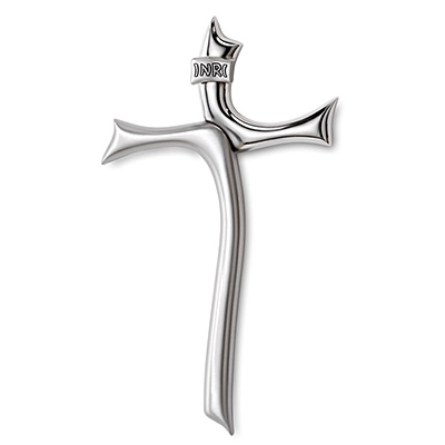 Moderner Kreuz mit Silberbeschichtung Mida Argenti