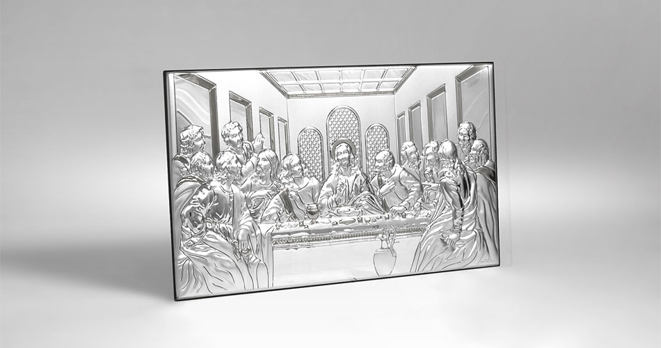 Letzte Abendmahl Silbernes Bild Valenti & Co