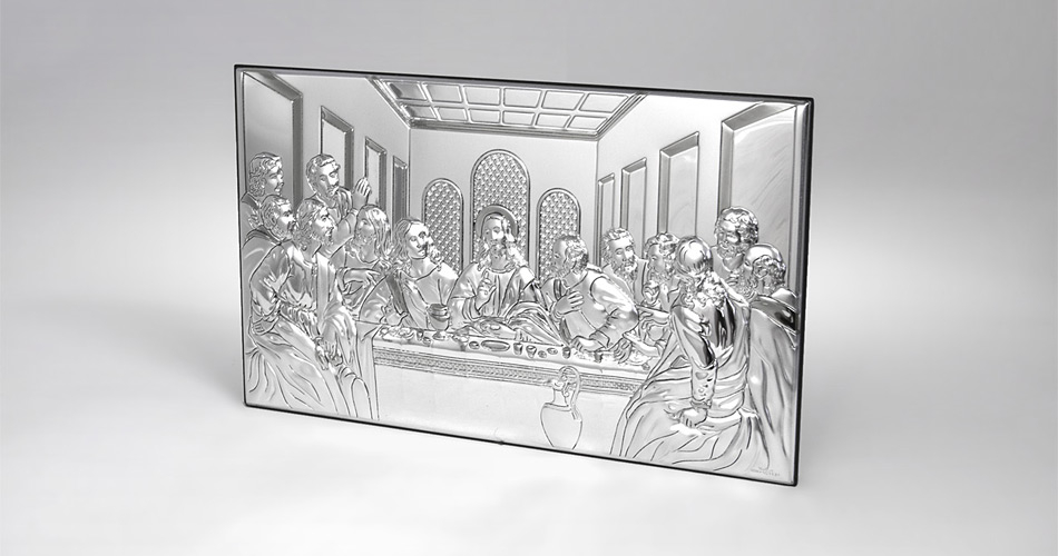 Letzte Abendmahl Silbernes Bild Valenti & Co