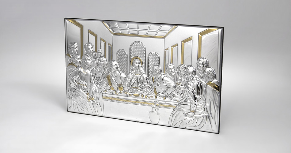 Letzte Abendmahl Silbernes Bild Valenti & Co